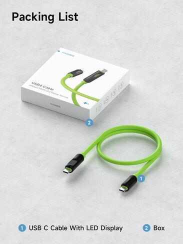 Hagibis USB 4 Cable, LED Display USB C 240W Fast Charging Cable with 8K@60Hz 40Gbps Data Transfer Thunderbolt 4/3 Video Cord for iPhone 17 16 15 Pro Max, iPad, MacBook Pro Air in Saudi Arabia
