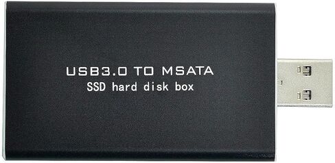 Cablecc Mini PCI-E mSATA to USB 3.0 External SSD PCBA Conveter Adapter Card with Enclosure in Saudi Arabia