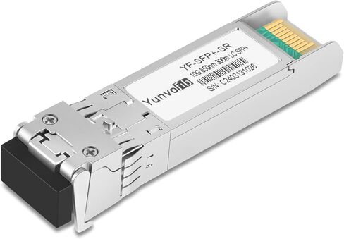 10GBase SR Duplex SFP+ to LC Multimode MMF 850nm Optical Gigabit Ethernet Fiber Transceiver Module up to 300Meters Compatible with Cisco SFP-10G-SR, Ubiquiti UniFi, Mikrotik, and More in Saudi Arabia