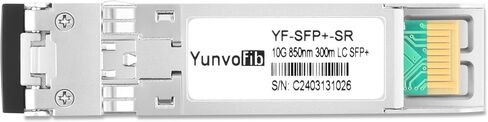 10GBase SR Duplex SFP+ to LC Multimode MMF 850nm Optical Gigabit Ethernet Fiber Transceiver Module up to 300Meters Compatible with Cisco SFP-10G-SR, Ubiquiti UniFi, Mikrotik, and More in Saudi Arabia