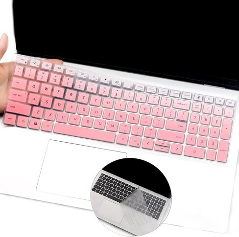 2 PCS Keyboard Cover Skin for 15.6" Dell Inspiron 15 3510 3511 3515 3525 5510 5515 5518 7510, Dell Inspiron 16 7610, Dell Latitude 3520 & Dell Vostro 15 5510, Dell Inspiron 15 3000 5000 in Saudi Arabia