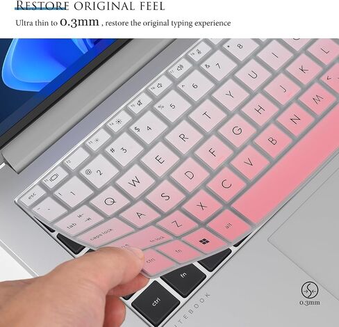 Keyboard Cover for 2023 2022 14" HP EliteBook 840 845 1040 G9 G10/13.3" HP EliteBook 830 835 1040 G9 G10,HP EliteBook Keyboard Skin[NOT Fit for HP EliteBook 840 845 1040 G8 G7 G6 G5 G4]-Gradual Pink in Saudi Arabia