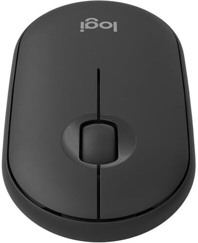 Logitech Pebble Mouse 2 M350s Slim Bluetooth Wireless Mouse، محمول، خفيف الوزن لنظام التشغيل Windows، macOS، iPadOS، Android، Chrome OS - Tonal Graphite (متجدد) in Saudi Arabia