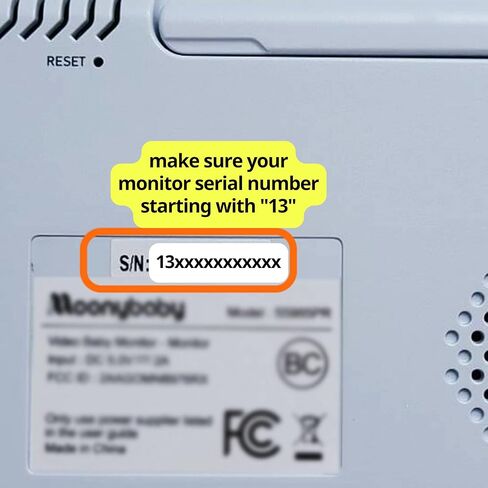 Moonybaby QuadView 50 & 60 Add-on Camera, Only for Handheld Monitor's S/N number start with 13 in Kuwait