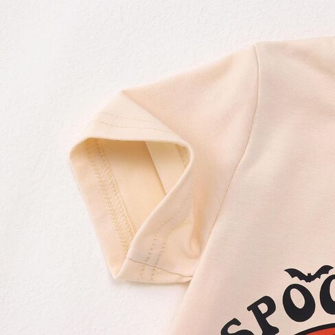 Halloween T Shirt Toddler Baby Boys Girls Funny Ghost Graphic Spooky Dude Letter Print Short Sleeve Tee Tops in Kuwait