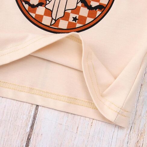 Halloween T Shirt Toddler Baby Boys Girls Funny Ghost Graphic Spooky Dude Letter Print Short Sleeve Tee Tops in Kuwait