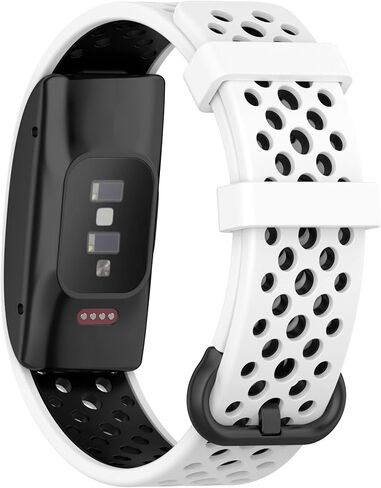 أربطة Chofit متوافقة مع Amazon Halo Woman Man، استبدال حزام السيليكون الناعم القابل للتنفس ذو فتحات الهواء المزدوجة اللون لجهاز Amazon Halo Tracker in Saudi Arabia