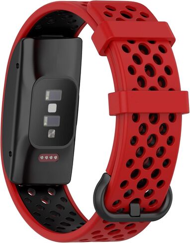 أربطة Chofit متوافقة مع Amazon Halo Woman Man، استبدال حزام السيليكون الناعم القابل للتنفس ذو فتحات الهواء المزدوجة اللون لجهاز Amazon Halo Tracker in Saudi Arabia