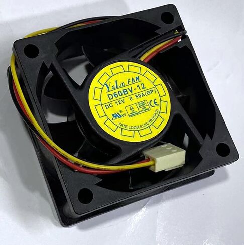 D60BV-12 DC Fan D60BV-12 DC12V 0.50A 6CM 6025 3-Wire Server مروحة التبريد in Kuwait