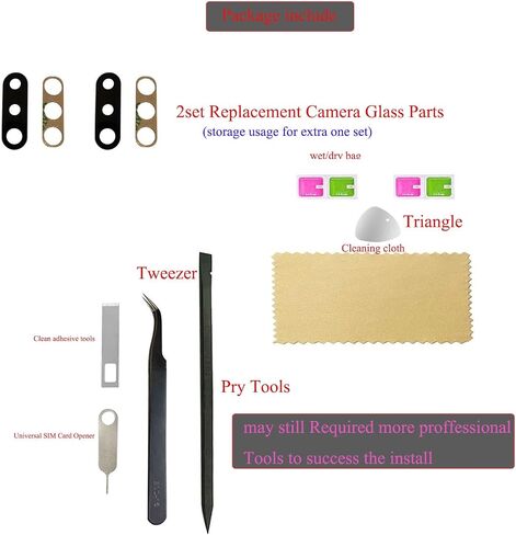 (2pcs Pack) A20s Rear Camera Glass Replacement Back Cover for Samsung Galaxy A20s SM-A207M 2019 6.5 Inch (not ok for A20 Version) in Saudi Arabia