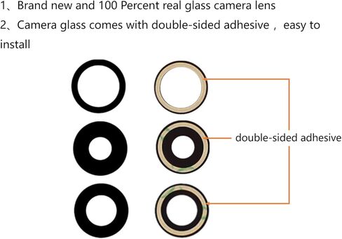 Rear Camera Glass Replacement for iPhone 15 Pro with Tape Pre-Installed +Repair Tools in Kuwait