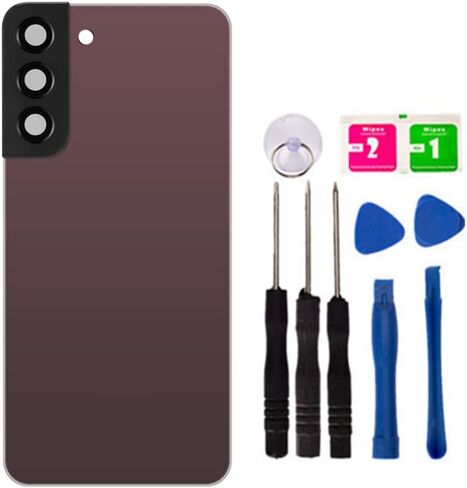 Replacement Repair Battery Back Glass Cover Back Housing Door Rear Panel for Samsung Galaxy S22 Plus S22+, with Frame Tape and Tools (with Camera Lens) (Blue) in Saudi Arabia