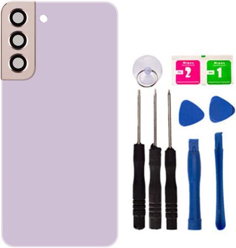 Replacement Repair Battery Back Glass Cover Back Housing Door Rear Panel for Samsung Galaxy S22 Plus S22+, with Frame Tape and Tools (with Camera Lens) (Blue) in Saudi Arabia