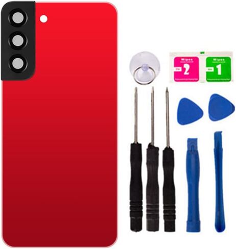 Replacement Repair Battery Back Glass Cover Back Housing Door Rear Panel for Samsung Galaxy S22 Plus S22+, with Frame Tape and Tools (with Camera Lens) (Blue) in Saudi Arabia