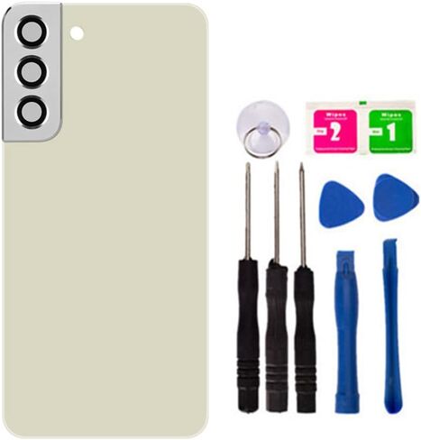 Replacement Repair Battery Back Glass Cover Back Housing Door Rear Panel for Samsung Galaxy S22 Plus S22+, with Frame Tape and Tools (with Camera Lens) (Blue) in Saudi Arabia