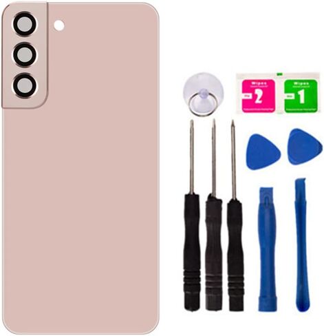 Replacement Repair Battery Back Glass Cover Back Housing Door Rear Panel for Samsung Galaxy S22 Plus S22+, with Frame Tape and Tools (with Camera Lens) (Blue) in Saudi Arabia