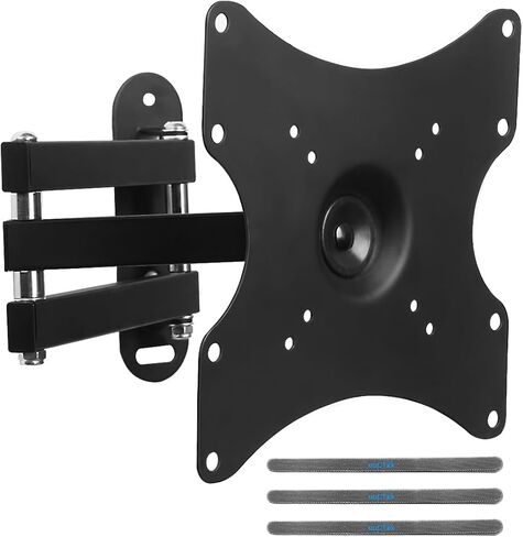 حامل جدار تلفزيون Suptek كامل الحركة قابل للتعديل لمعظم أجهزة تلفزيون بلازما LED LCD مقاس 15-42 بوصة حتى 55 رطلًا، VESA 75، 100، 200 مم، دوران، دوران، إمالة (MA2770-3260) in Kuwait