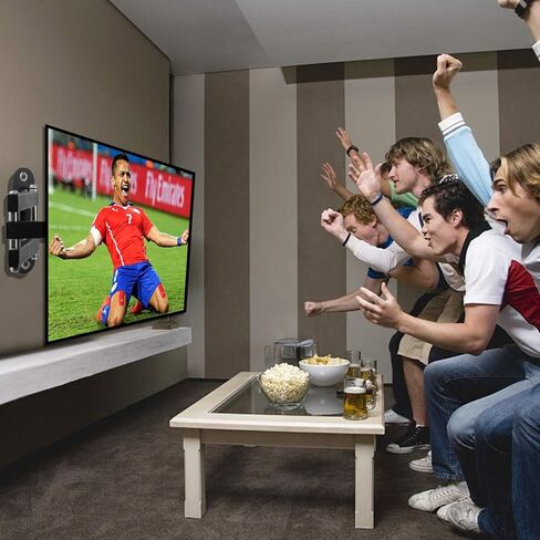 حامل جدار تلفزيون Suptek كامل الحركة قابل للتعديل لمعظم أجهزة تلفزيون بلازما LED LCD مقاس 15-42 بوصة حتى 55 رطلًا، VESA 75، 100، 200 مم، دوران، دوران، إمالة (MA2770-3260) in Kuwait