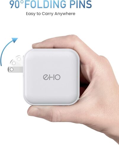 USB C Wall Charger, 100W PD 3.0 PPS 4-Port GaN III Fast Charger Type C Charging Station Foldable Power Adapter Travel Charger Block Compatible w/MacBook, Laptop, iPad, iPhone, Samsung and More-White in Kuwait