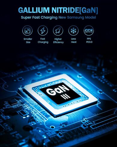 USB C Wall Charger, 100W PD 3.0 PPS 4-Port GaN III Fast Charger Type C Charging Station Foldable Power Adapter Travel Charger Block Compatible w/MacBook, Laptop, iPad, iPhone, Samsung and More-White in Kuwait