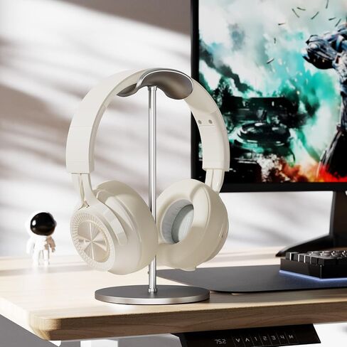 Bluetooth Headphones Over-Ear, 60H Playtime and with Low Latency Wireless Headphones with Microphone, HiFi Stereo Foldable Lightweight Headset, Deep Bass for Home Office (Beige) in Saudi Arabia