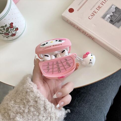 Semeving for Airpods Pro 2nd Generation Case 2022,Cute 3D Cartoon Silicone Cover for Airpods Pro 2 Case for Girls/Women(Pink) in Saudi Arabia