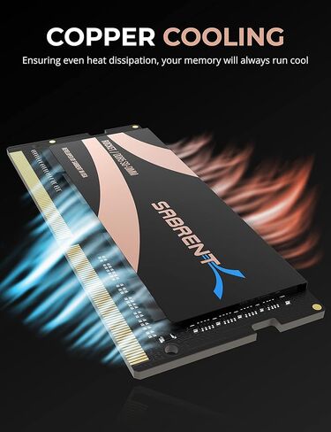 SABRENT Rocket DDR5 32GB SO-DIMM 4800MHz Memory Kit (2x16GB) for Laptop, Ultrabook, and Mini-PC (SB-DR5S-16GX2) in Kuwait