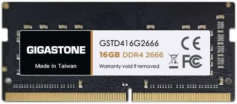 【DDR4 RAM】 GIGASTONE 16GB DDR4 2666MHz (2400MHz or 2133MHz) PC4-21300 (PC4-19200/17000) CL19 1.2V SODIMM 260 Pin Unbuffered Non ECC Notebook Laptop ONLY Memory Module Upgrade in Saudi Arabia