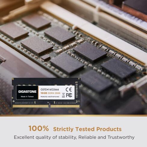 【DDR4 RAM】 GIGASTONE 16GB DDR4 2666MHz (2400MHz or 2133MHz) PC4-21300 (PC4-19200/17000) CL19 1.2V SODIMM 260 Pin Unbuffered Non ECC Notebook Laptop ONLY Memory Module Upgrade in Saudi Arabia