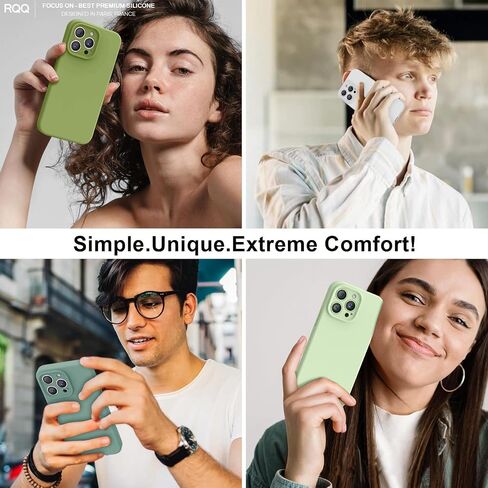 حافظة مصممة لهاتف iPhone 14 Pro Max، سيليكون ممتاز مع [حماية الكاميرا] [بطانة من الألياف الدقيقة المضادة للخدش] حافظة هاتف مقاومة للصدمات لهاتف iPhone 14 Pro Max 6.7 بوصة - ماتشا in Kuwait