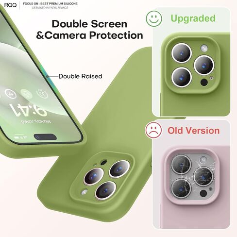 حافظة مصممة لهاتف iPhone 14 Pro Max، سيليكون ممتاز مع [حماية الكاميرا] [بطانة من الألياف الدقيقة المضادة للخدش] حافظة هاتف مقاومة للصدمات لهاتف iPhone 14 Pro Max 6.7 بوصة - ماتشا in Kuwait
