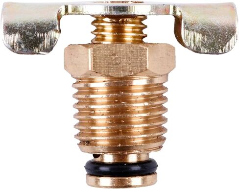 Brass Radiator Drain Valve 1/4-Inch NPT Wing style air compressor tank bottle valve Replacement Part Flow Control Portable petcock in Saudi Arabia