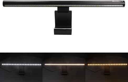 شريط ضوء الشاشة، مصباح شاشة كمبيوتر USB، شريط ضوء شاشة العناية بالعين، قابل للتعديل 5 درجات حرارة ألوان، تعتيم بدون خطوات، مصباح مكتبي بدون وهج للشاشة، لعبة المكتب المنزلي (300SA) in Kuwait