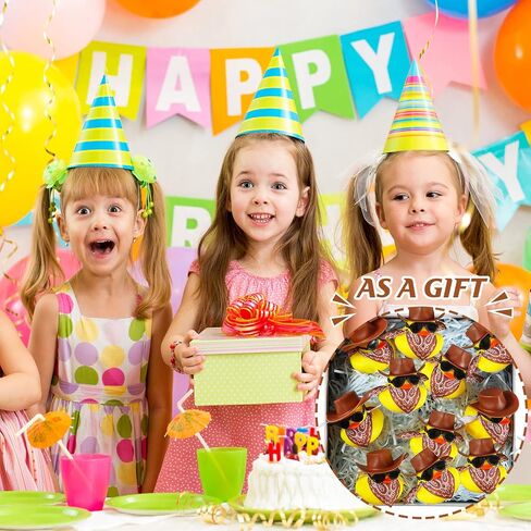 36 Set Cowboy Rubber Duck Mini Yellow Duckies Bath Toy Tiny Ducks Bathtub Toy with Cowboy Hat Paisley Bandanas Sunglasses Dashboard Decor for Summer Baby Shower Birthday Party(Cute Style) in Saudi Arabia