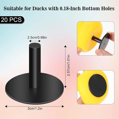 20Pcs Duck Plug, Duck Plug Holders for Car Dash rubber duck Mount，Duck Stands for Car Dash Board Car Accessories for Duck Display Lovers (Excluding Rubber Duck) in Saudi Arabia