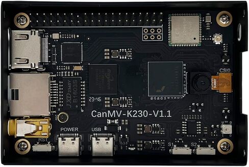 WayPonDEV CanMV-K230 64-bit RISC-V Single Board Computer 512MB LPDDR3 Supports RISC-V Vector Extension 1.0, Mutiple 4K HD Camera Inputs for Image Recognition/AIOT/Smart Home Security (Base Bundle) in Saudi Arabia