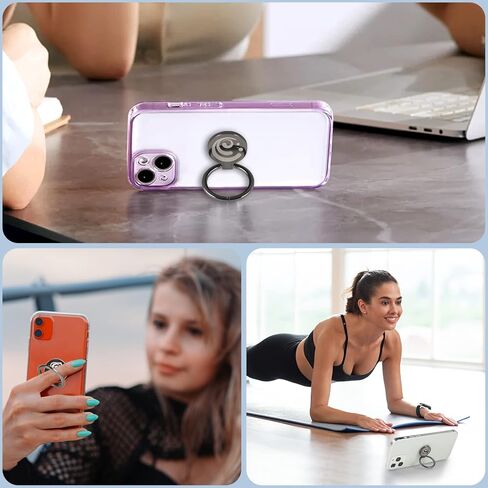 7 Pack Genshin Impact Phone Ring Holders, 360 Degree Rotation Finger Ring Kickstand with Metal Phone Grip in Kuwait