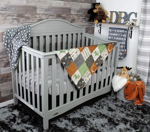 بطانيات الأطفال الفاخرة من Dear Baby Gear، طبقة مزدوجة بطباعة مينكي مخصصة، لحاف صناعي مغامرة الصدأ وموظ على اللون البني، 96.5 سم × 29 بوصة in Kuwait