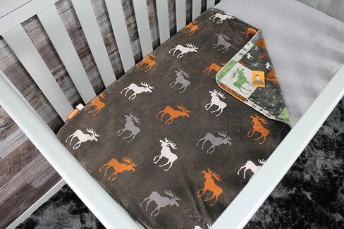 بطانيات الأطفال الفاخرة من Dear Baby Gear، طبقة مزدوجة بطباعة مينكي مخصصة، لحاف صناعي مغامرة الصدأ وموظ على اللون البني، 96.5 سم × 29 بوصة in Kuwait