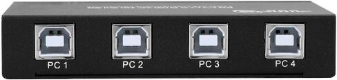 وحدة تحكم مزامنة ماوس لوحة المفاتيح USB، مقسم 4 منافذ، مقسم محول KVM، للتحكم في ألعاب أجهزة الكمبيوتر المتعددة، دعم Windows، Linux والأنظمة الأخرى in Saudi Arabia