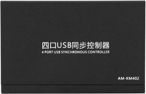 وحدة تحكم مزامنة ماوس لوحة المفاتيح USB، مقسم 4 منافذ، مقسم محول KVM، للتحكم في ألعاب أجهزة الكمبيوتر المتعددة، دعم Windows، Linux والأنظمة الأخرى in Saudi Arabia