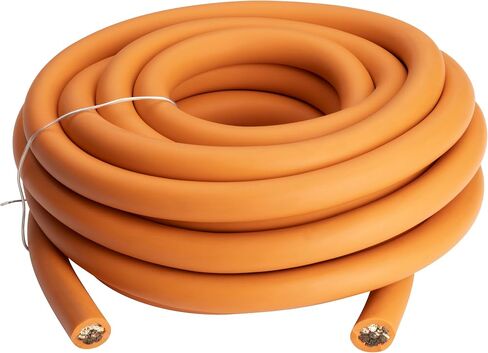سلك طاقة KICKER Warhorse 50PWOR020 100% نحاس 1/0 AWG، 20 قدم، برتقالي، RoHS in Saudi Arabia