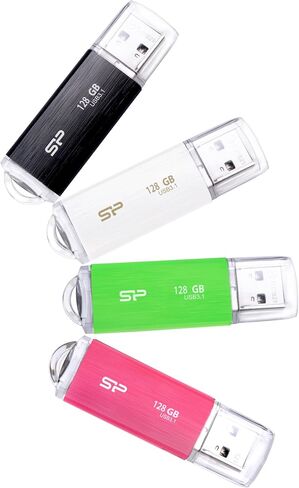 Silicone Power SP008GBUF3B05V1H USB Memory, 8GB, USB3.0, Sliding Type, Blaze B05, Pink in Kuwait