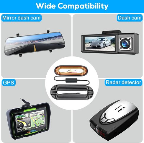 مجموعة أسلاك صلبة لكاميرا Dash Cam من النوع C لكاميرا Dash Cam، مجموعة أسلاك صلبة لكاميرا Dash مع صنابير الصمامات وأدوات التثبيت، حماية الجهد المنخفض لكاميرا Dash Cam 11.5 قدم in Kuwait