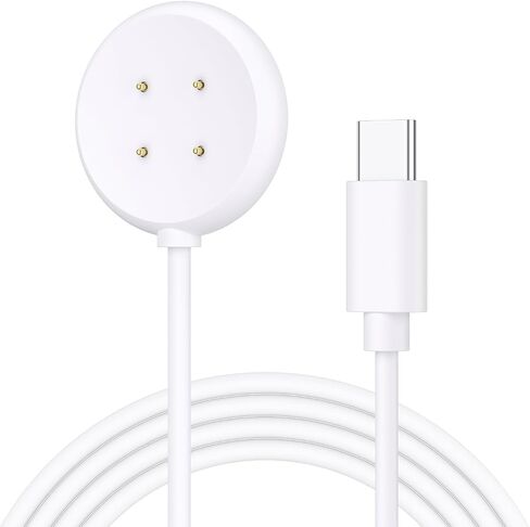 شاحن لساعة Google Pixel 2 / كابل شحن Google Fitbit Ace LTE، حامل سلك شحن مغناطيسي USB نوع C بديل لساعة Google Pixel 2 / ملحقات Fitbit Ace LTE، 3.3FT، أبيض in Saudi Arabia