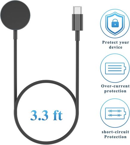 Meliya USB C Charger Cable for Samsung Galaxy Watch 6/5/5 Pro/Watch 4/4 Classic/Watch 3/Active 2 3.3ft 100cm - Smartwatch Accessories in Saudi Arabia