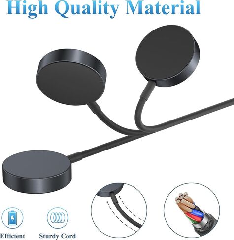 Meliya USB C Charger Cable for Samsung Galaxy Watch 6/5/5 Pro/Watch 4/4 Classic/Watch 3/Active 2 3.3ft 100cm - Smartwatch Accessories in Saudi Arabia