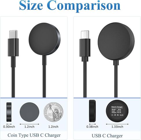 Meliya USB C Charger Cable for Samsung Galaxy Watch 6/5/5 Pro/Watch 4/4 Classic/Watch 3/Active 2 3.3ft 100cm - Smartwatch Accessories in Saudi Arabia