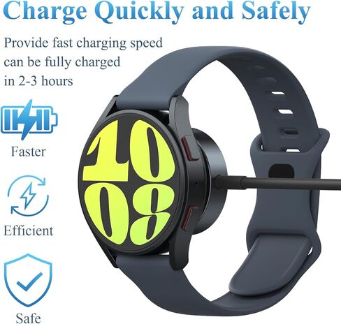 Meliya USB C Charger Cable for Samsung Galaxy Watch 6/5/5 Pro/Watch 4/4 Classic/Watch 3/Active 2 3.3ft 100cm - Smartwatch Accessories in Saudi Arabia