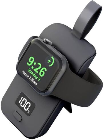 HUOTO Portable Charger for Apple Watch Series 9/8/UItra2/UItra/7/6/5/4/3/2/SE/Nik, 2500mAh Magnetic Wireless iWatch Charger Power Bank Portable USB C Travel Keychain Style Gift Your Father Mother in Saudi Arabia